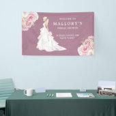 Braut in Wedding Gown Brautparty Willkommen Banner (Messeveranstaltung)