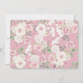 Braut in White Dress Bridal Tea Dusche Einladung (Rückseite)