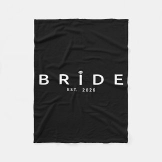 Braut ist 2026 Hochzeit Brautparty Junggesellinnen Fleecedecke
