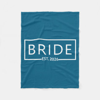 Braut ist 2026 Junggesellinnenabschied Hochzeit Fleecedecke