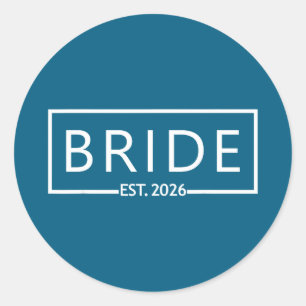 Braut ist 2026 Junggesellinnenabschied Hochzeit Ju Runder Aufkleber