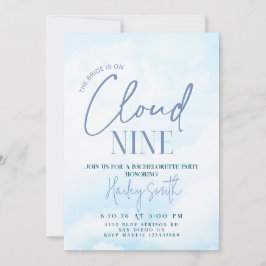 Braut ist auf Cloud neun Bachelorette Einladung