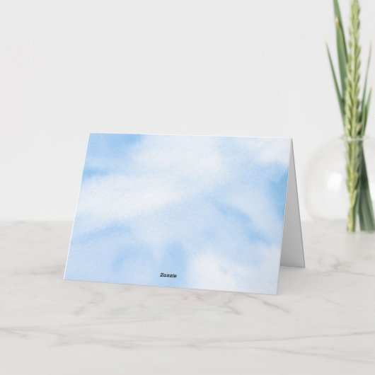 Braut ist auf Cloud Nine Brautparty Dankeskarte (Rückseite)