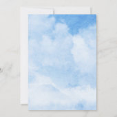 Braut ist auf Cloud Nine Brautparty Einladung (Rückseite)