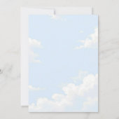 Braut ist auf Cloud Nine Brautparty Einladung (Rückseite)