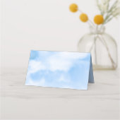 Braut ist auf Cloud Nine Brautparty Platzkarte (Rückseite)