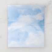 Braut ist auf Cloud Nine Brautparty Platzkarte (Innenseite Aufgefaltet)