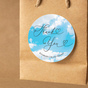 Braut ist auf Wolke 7 - Geschenke für die Brautpar Runder Aufkleber