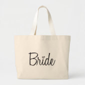 Braut Jumbo Stoffbeutel (Vorne)