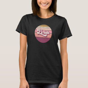 Braut Junggesellinnenabschied Hennen Nacht Retro V T-Shirt