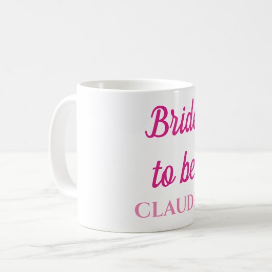 Braut Kaffeetasse (Vorderseite Links)