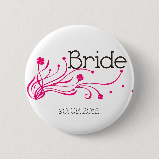 Braut-Knopf Button (Vorderseite)