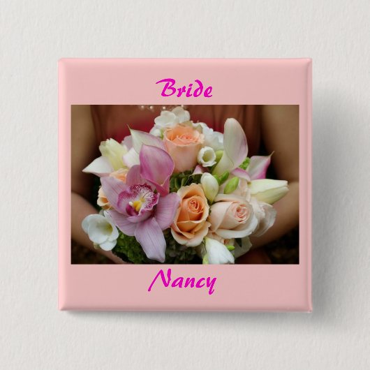 Braut-Knopf Button (Vorderseite)