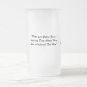 Braut-kundengerechte GlasTasse Mattglas Bierglas (Mittel)