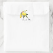 BRAUT LEMONEN DANKE RUNDER AUFKLEBER (Tasche)