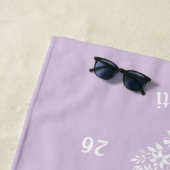 Braut-Lila violett gestreift  Strandtuch (Beispiel)