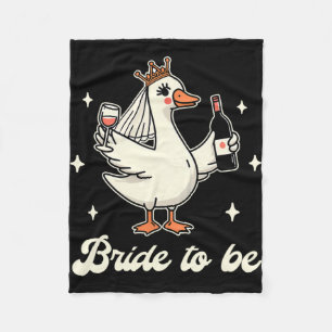 Braut Mädchen Brautjungfer Hochzeit Alberner Gans Fleecedecke