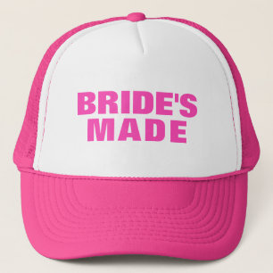 Braut Made Pink Text Truckerkappe