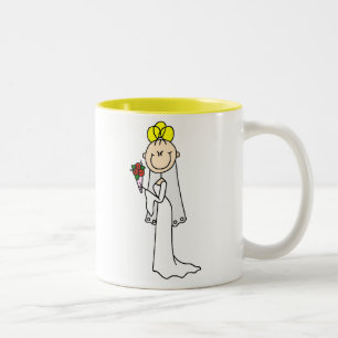 Braut mit blonden Haaren Tasse