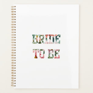 Braut mit Blumenprint Planer