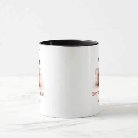 Braut mit einem Hauch von Spook Ghost Halloween-Ta Tasse (Zentrum)