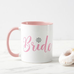 Braut-mit-gold-blume-rosa2 Tasse