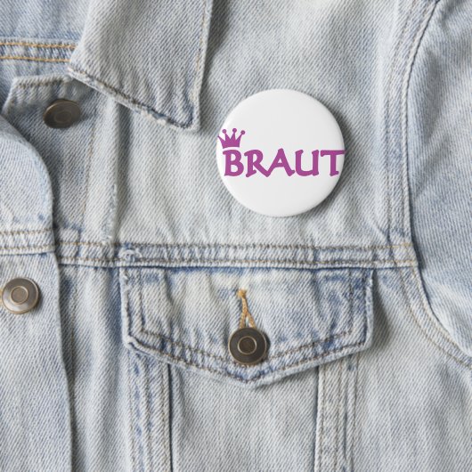 Braut mit Kronensymbol Button (Beispiel)