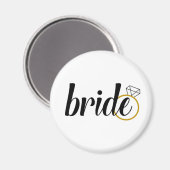 Braut mit Ring Magnet (Vorderseite/Rückseite)