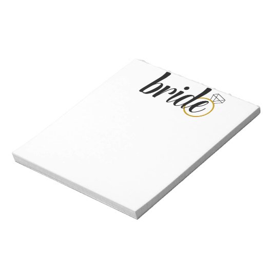 Braut mit Ring Notizblock (Rotiert)