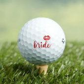 Braut mit roten Lippen Golf Golfball (Insitu T-Shirt)