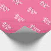 Braut mit Schleier, Extravaganter Weißart Geschenkpapier (Ecke)