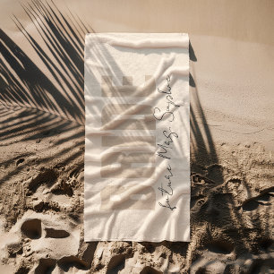 Braut nach Maß Geschenk mit zukünftigem Frauenna Strandtuch