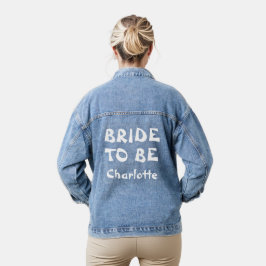 Braut | Name des Junggeselinnen-Abschieds Jeansjacke