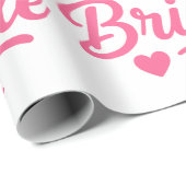 Braut Neon Pink Geschenkpapier (Rolleneckpunkt)