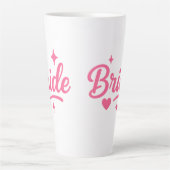 Braut Neon Pink Milchtasse (Vorderseite)
