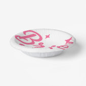 Braut Neon Pink Pappteller (Gewinkelt)