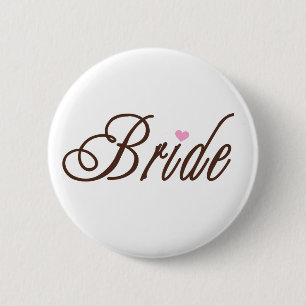 Braut-nobles Braun Button