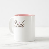 Braut-nobles Braun Zweifarbige Tasse (Vorderseite Links)