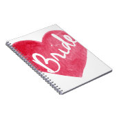 Braut-Notizbuch Notizblock (Rechte Seite)