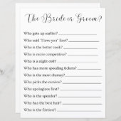 Braut oder Bräutigam? Brautparty oder Hochzeitsspi (Vorne/Hinten)