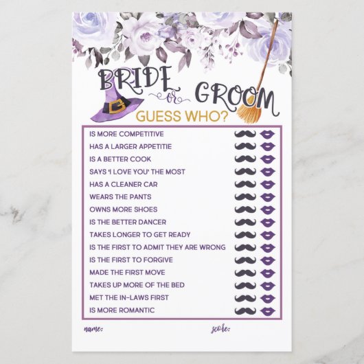 Braut oder Bräutigam - Diese Hexe wird heftig (Vorderseite)