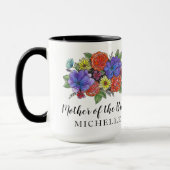 Braut- oder Bräutigam-Mutter-Bouquet mit Namen Tasse (Links)