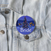 Braut oder Bräutigam vintage Weihnachtshochzeit Button (Beispiel)