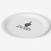 Braut oder Die, bis der Tod uns Party macht Pappteller (Schrägansicht)