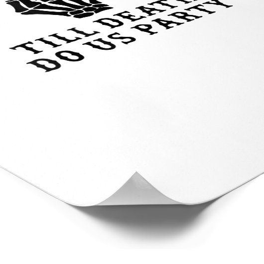 Braut oder Die, bis der Tod uns Party macht Poster (Ecke)