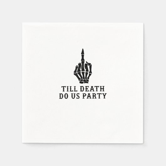 Braut oder Die, bis der Tod uns Party macht Serviette (Vorderseite)