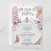 Braut oder Die Halloween-Junggeselinnen-Abschied Einladung (Rückseite)