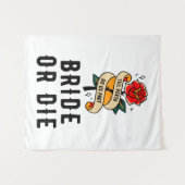 Braut oder Die Hintergrund bis Tod uns Teil gotisc Wandteppich (Vorderseite (Horizontal))