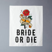 Braut oder Die Hintergrund bis Tod uns Teil gotisc Wandteppich