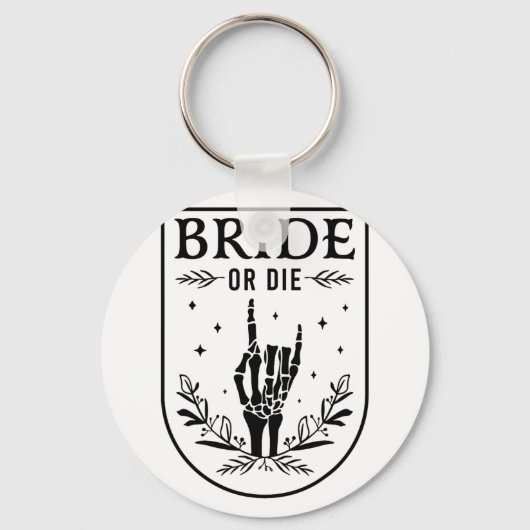 Braut oder Die Hochzeitstich Junggeselinnen-Abschi Schlüsselanhänger (Vorderseite)